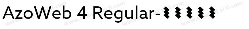 AzoWeb 4 Regular字体转换